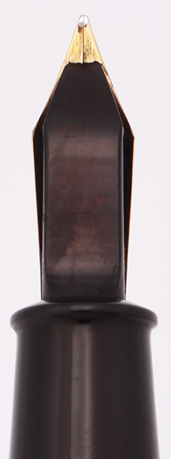 Conway Stewart 286 (1940s), Black w/GT, Lever Filler, 14k Extra